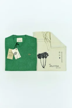 Mutitaa Camisolas-Camisola Channa com gola em V Verde