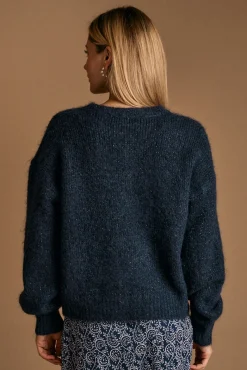 Polín Et Moi Camisolas-Camisola com botões de coração Michelle Azul