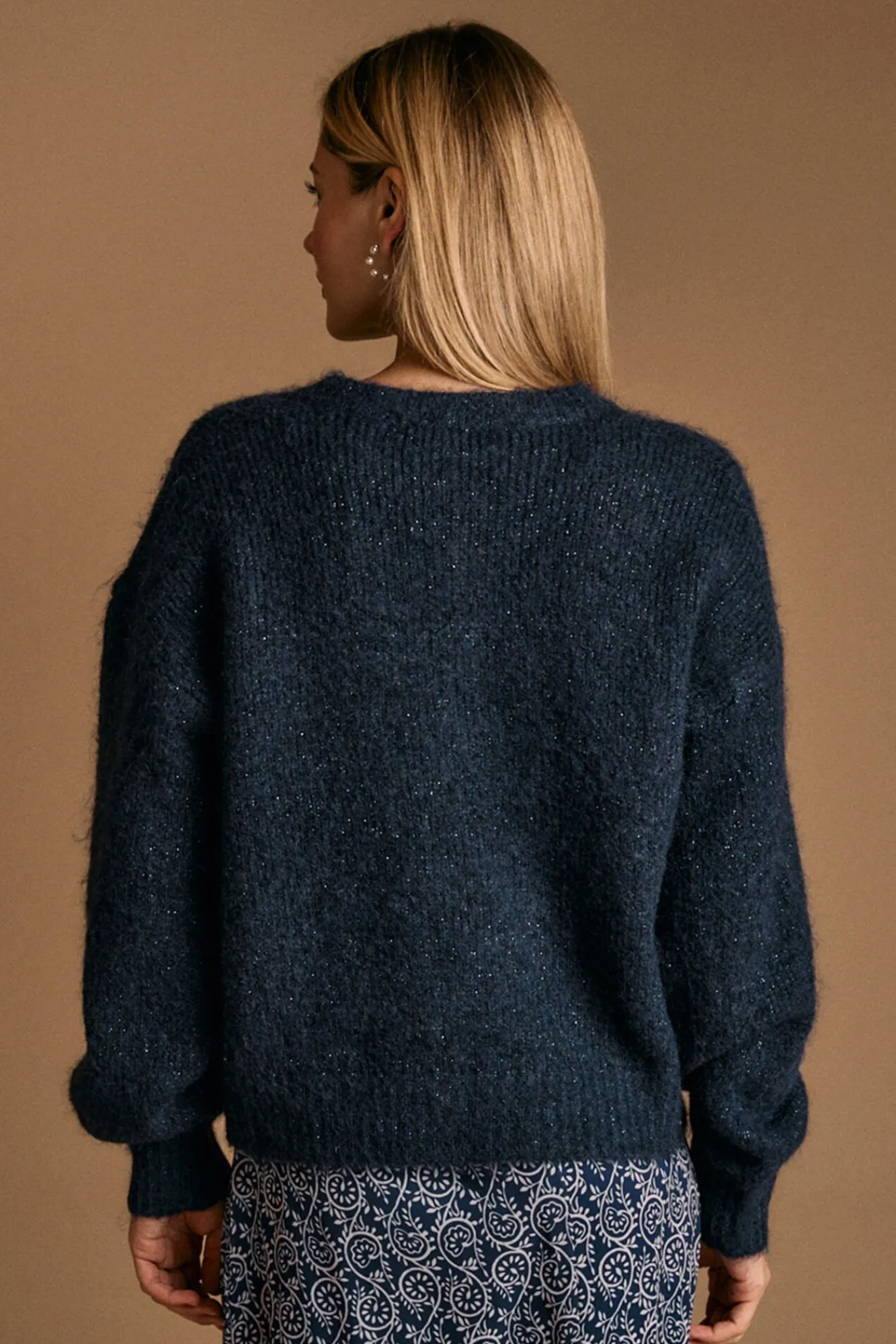 Polín Et Moi Camisolas-Camisola com botões de coração Michelle Azul