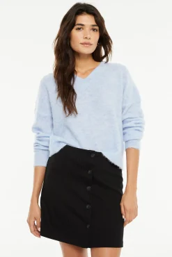 System Action Camisolas-camisola com decote em V azul