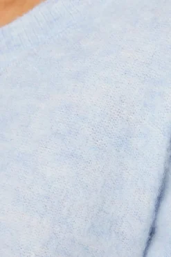 System Action Camisolas-camisola com decote em V azul