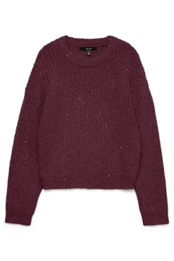 Vero Moda Camisolas-Camisola com detalhe de lantejoulas Roxo