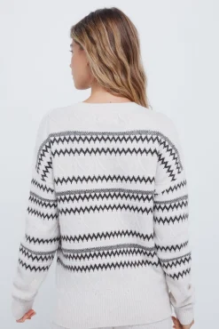 Springfield Camisolas-Camisola com detalhes jacquard castanha castanho