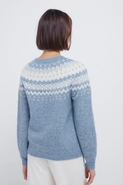 Springfield Camisolas-Camisola com detalhes jacquard azul