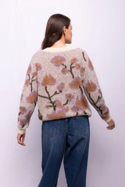 Object Camisolas-Camisola com estampado floral Tostado