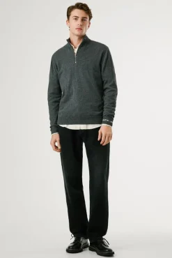 Pepe Jeans Camisolas-Camisola com fecho-éclair Andre cinzento