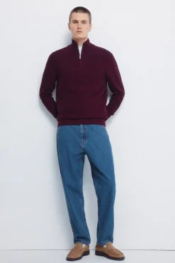 Springfield Camisolas-Camisola com fecho-éclair liso estampado