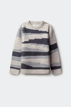 Springfield Kids Malhas-Camisola com figuras geométricas para meninos azul