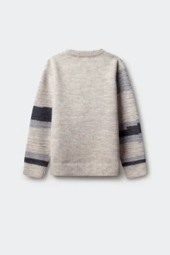 Springfield Kids Malhas-Camisola com figuras geométricas para meninos azul