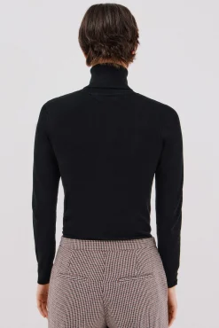 Cortefiel Camisolas-Camisola com gola alta Preto