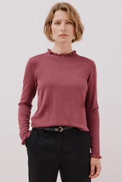 Cortefiel Camisolas-Camisola com gola com folhos Granada