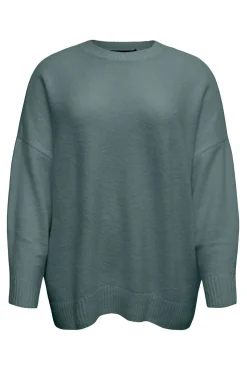 Vero Moda Curve Camisolas-Camisola com gola em V curvo Verde