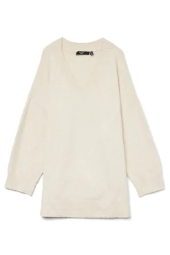 Vero Moda Curve Camisolas-Camisola com gola em V curvo Tostado