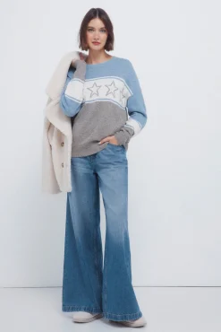 Springfield Camisolas-Camisola com intarsia de estrela azul