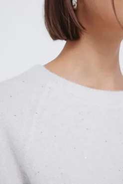 Springfield Camisolas-Camisola com lantejoulas cru