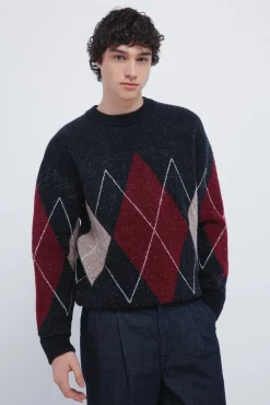 Springfield Camisolas-Camisola com padrão de diamantes estampado