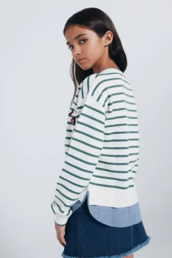 Springfield Kids Malhas-Camisola Coração Feminino “Le Marais” verde