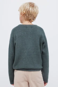 Springfield Kids Malhas-Camisola cáqui com estampa de diamantes para meninos verde