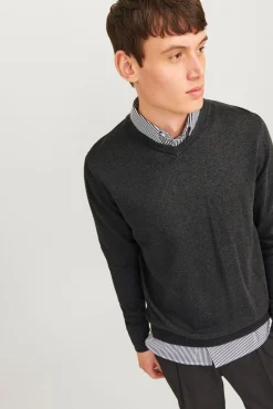 Jack & Jones Camisolas-Camisola de ajuste regular cinzento