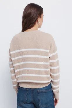 Springfield Camisolas-Camisola de algodão riscas em formato de coração cru