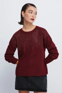 Springfield Camisolas-Camisola de cristal fantasia vermelho