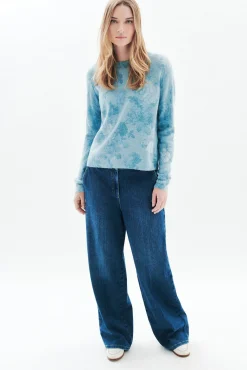 Caroll Camisolas-Camisola de flores Azul