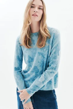 Caroll Camisolas-Camisola de flores Azul