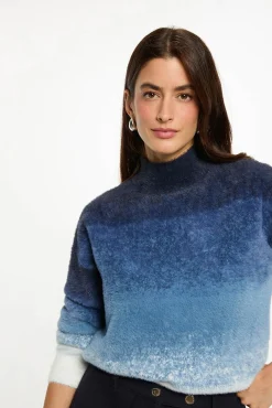 Morgan Camisolas-Camisola de gola Azul