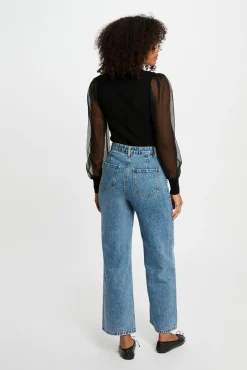 Morgan Camisolas-Camisola de gola Preto