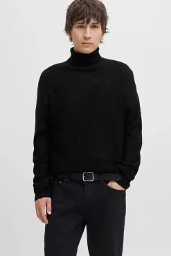 Jack & Jones Camisolas-Camisola de gola preto