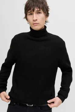 Jack & Jones Camisolas-Camisola de gola preto