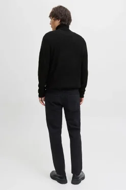 Jack & Jones Camisolas-Camisola de gola preto