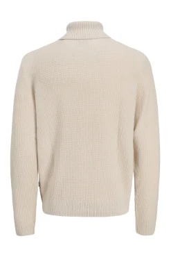 Jack & Jones Camisolas-Camisola de gola cinzento