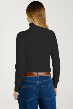 Vila Camisolas-Camisola de gola alta com viscose Preto