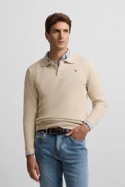 Silbon Camisolas-Camisola de gola polo Tostado