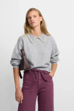 Silbon Camisolas-Camisola de gola polo Cinzento