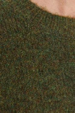 System Action Camisolas-Camisola de gola redonda verde