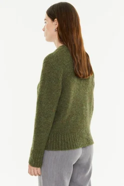 System Action Camisolas-Camisola de gola redonda verde