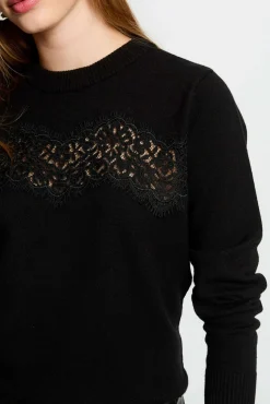 Morgan Camisolas-Camisola de gola redonda Preto