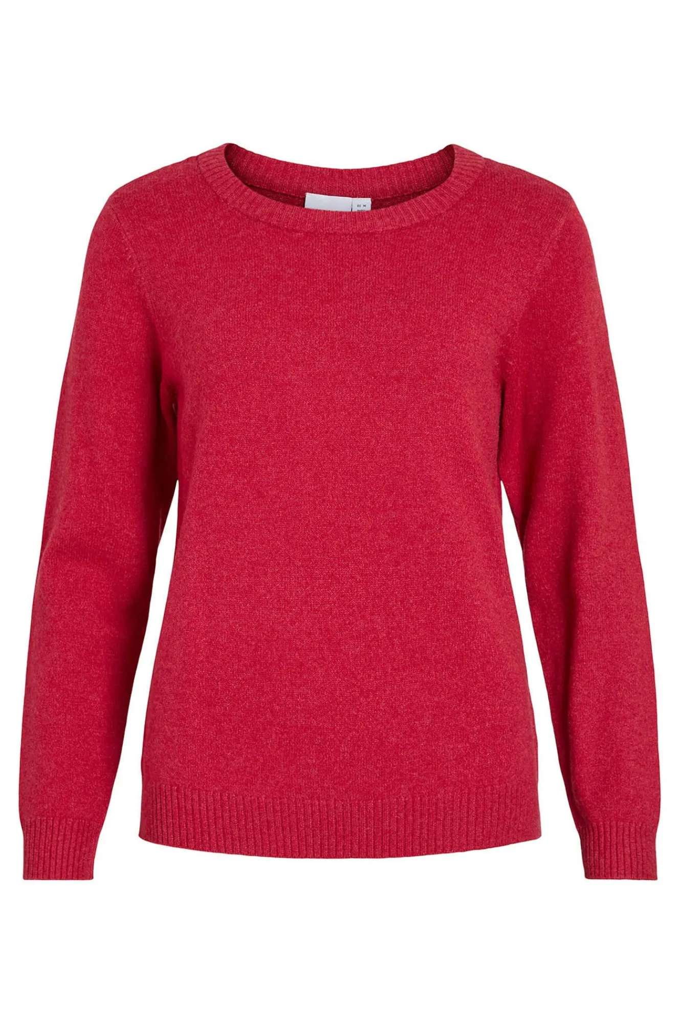 Vila Camisolas-Camisola de gola redonda de viscose Vermelho