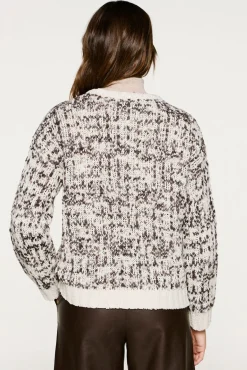 Selected Camisolas-Camisola de lã com gola caixa Cinzento