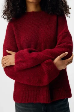 Object Camisolas-Camisola de lã com gola redonda Vermelho