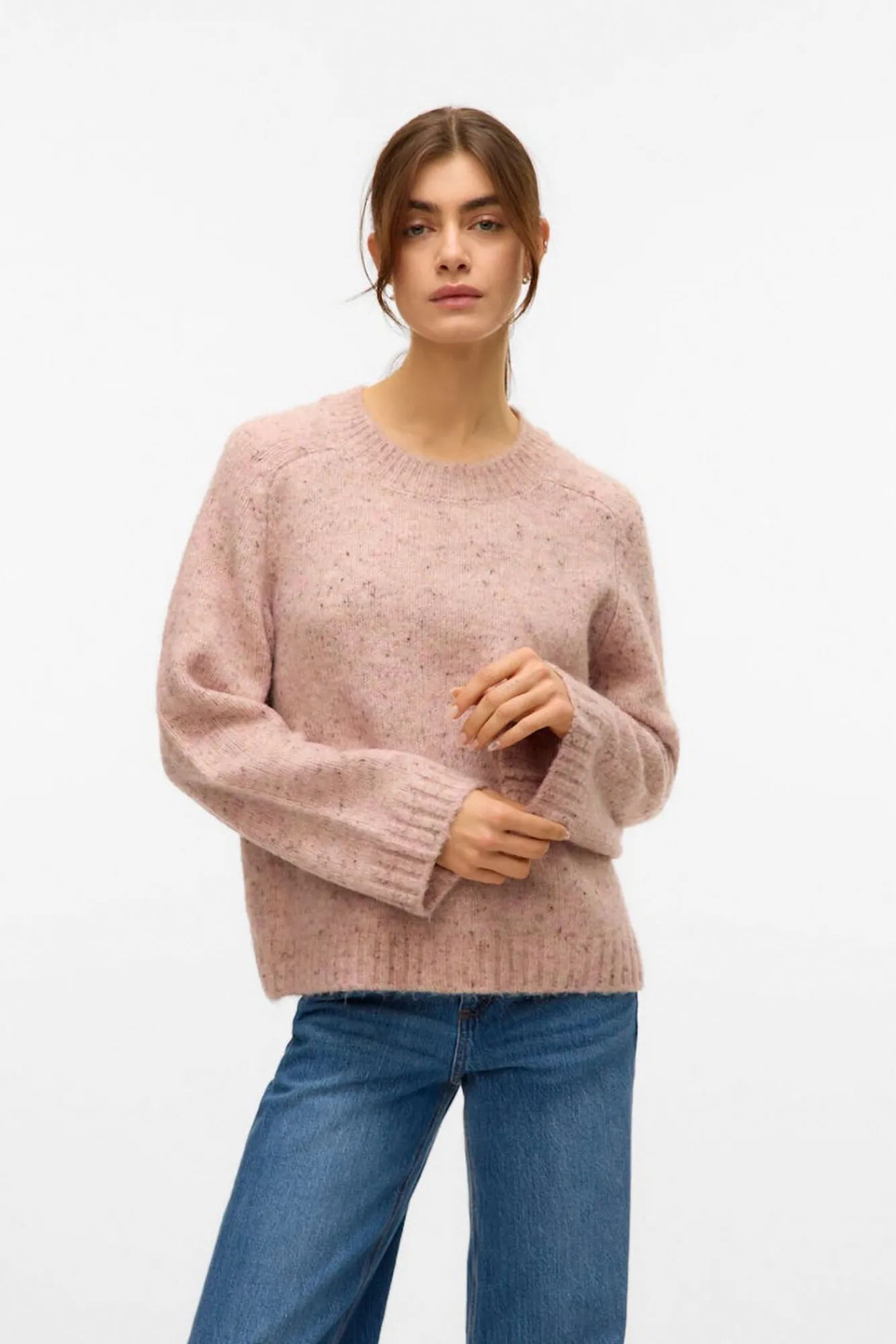 Vero Moda Camisolas-Camisola de lã de corte largo Subiu