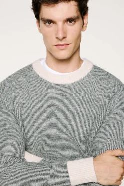 Selected Camisolas-Camisola de lã e alpaca Cinzento