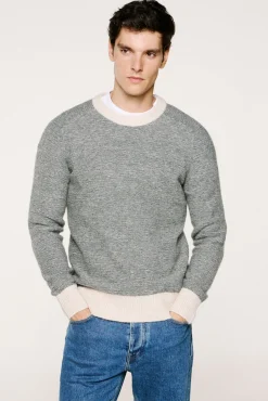 Selected Camisolas-Camisola de lã e alpaca Cinzento