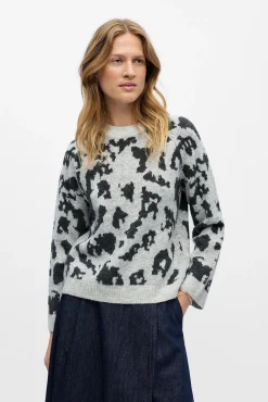 Object Camisolas-Camisola de lã e alpaca Cinzento