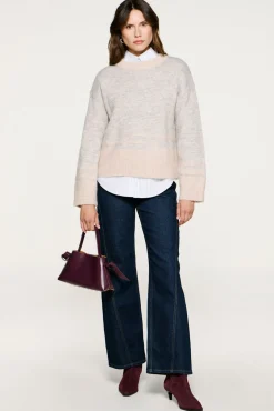 Selected Camisolas-Camisola de lã e alpaca Tostado