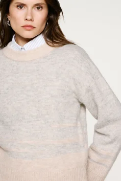 Selected Camisolas-Camisola de lã e alpaca Tostado