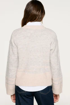 Selected Camisolas-Camisola de lã e alpaca Tostado