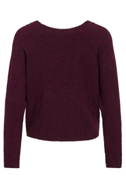 Vila Camisolas-Camisola de lã reversível Roxo